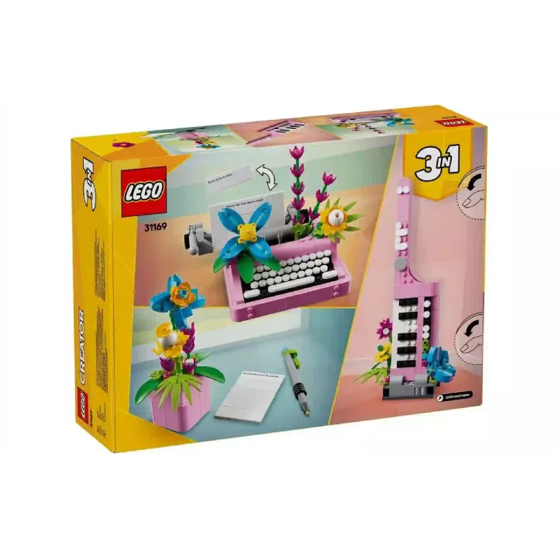 Конструктор LEGO Creator 3-in-1 Typewriter with Flowers (31169)