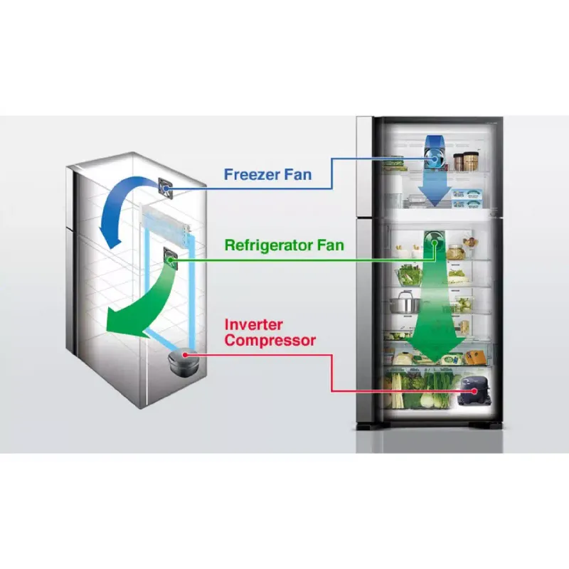 Geladeira Hitachi, Stainless steel (R-V660PUC7-2BSL)