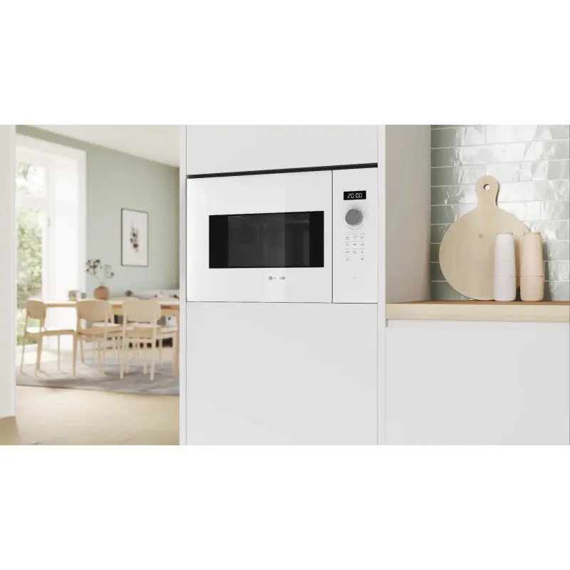 Built-in microwave oven Bosch (BFL524MW2), 20 l, 800 W, White