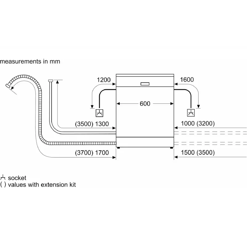 Посудомийна машина Siemens (SN15EI00KT), 60 см, 13 комплектів, Stainless steel