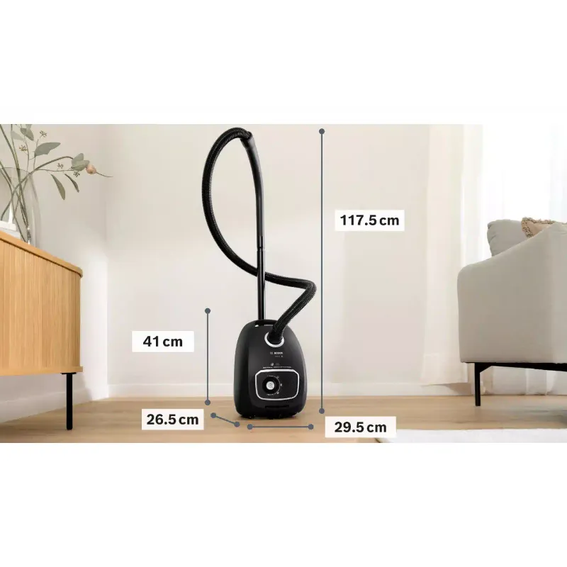 مكنسة كهربائية Bosch, Black (BGB41BA1)
