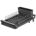 Dish drying rack with stand Ardesto Minimalism (ARHK4103GS), 46.5 x 19.5 x 9.5 cm