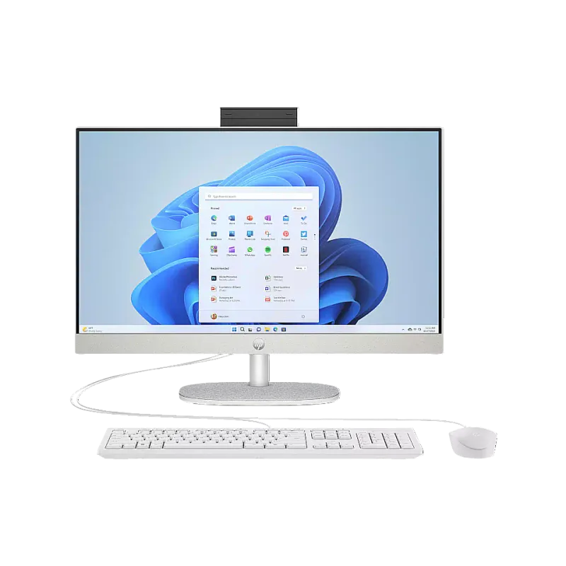 Computer HP All-in-One 23.8" FHD 16Gb/512Gb/U5-125U/UMA/DOS Shell White 24-cr1006ua (D3SB2EA)