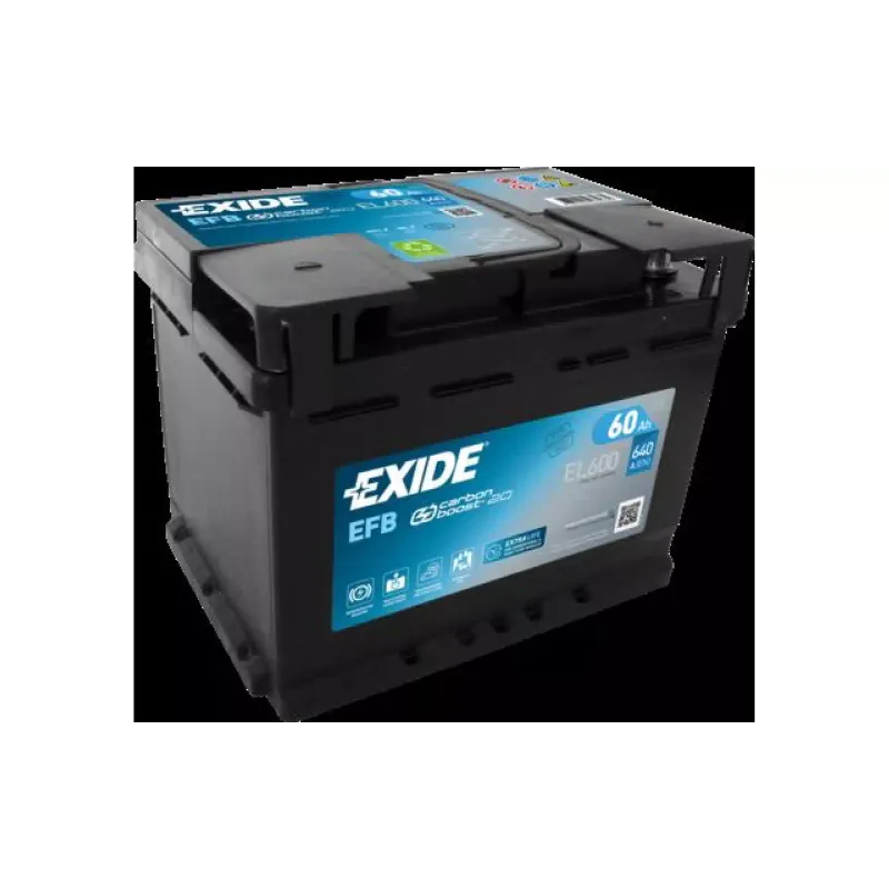 Bateria Exide Start-Stop 12 V 60 A·h 640 A (EL600)