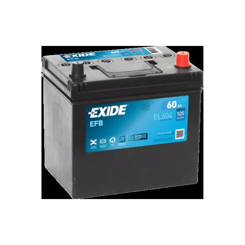 Akkumulátor Exide Start-Stop 12 V 60 A·h 510 A (EL604)