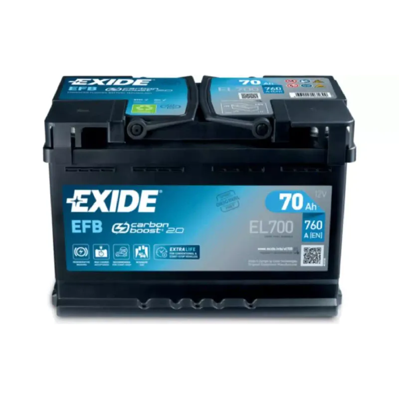 Bateria Exide Start-Stop 12 V 70 A·h 760 A (EL700)