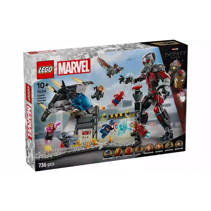 Konstruktor LEGO Super Heroes Marvel Captain America: Civil War Battle (76314)