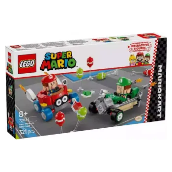 Конструктор LEGO Super Mario Mario Kart Baby Mario vs. Baby Luigi (72034)
