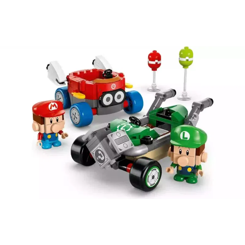 Konstruktor LEGO Super Mario Mario Kart Baby Mario vs. Baby Luigi (72034)
