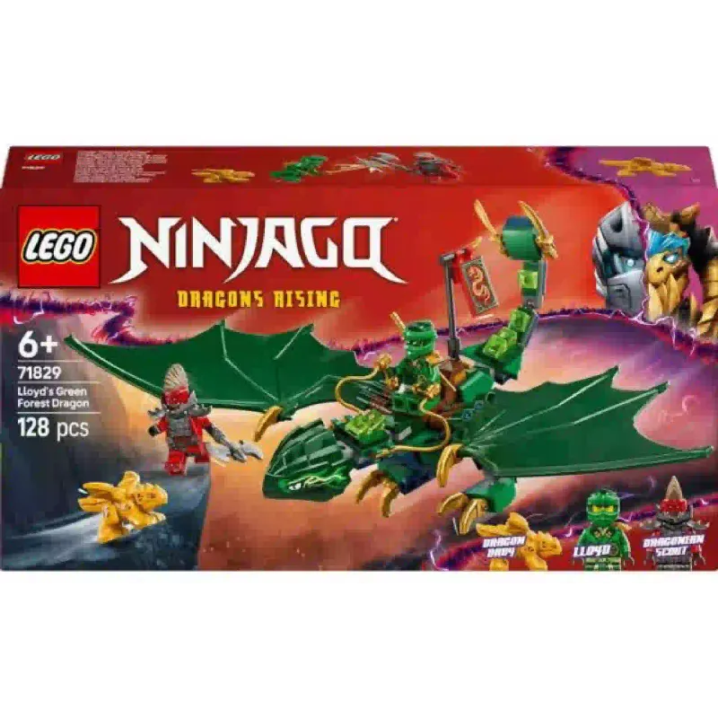 Construtor LEGO NINJAGO Lloyd's Green Forest Dragon (71829)