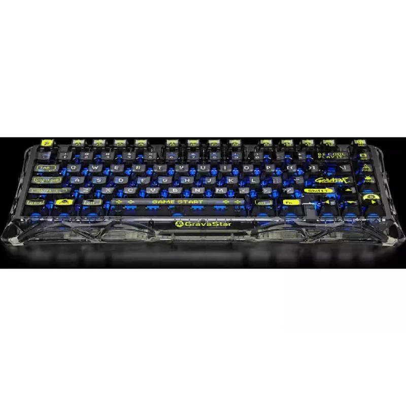 Клавіатура механічна GravaStar Mercury K1 (GSK1LITE_XTAL_BLK), бездротова, 80 клавиш, Black