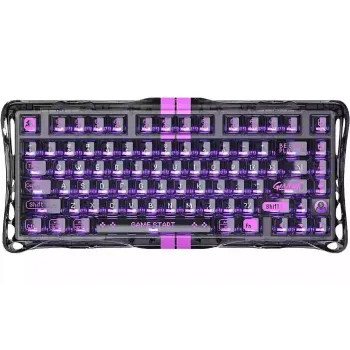 Μηχανικό πληκτρολόγιο GravaStar Mercury K1 Lite, Transparent Black (GSV75LITE_XTAL_BLK)