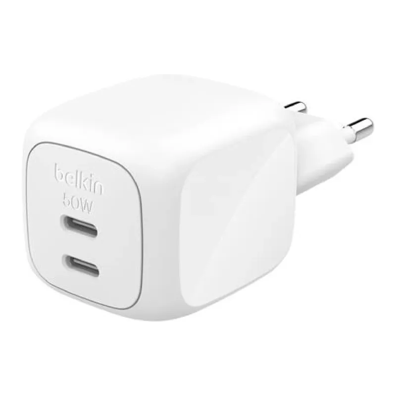 Αλογο αξιωματικού Belkin USB-C x2, White (WCH019KQWH)