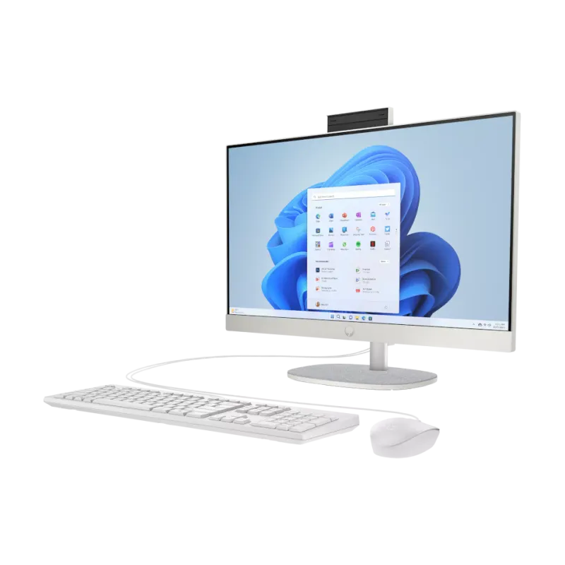 Computer HP All-in-One 23.8" FHD 16Gb/512Gb/U5-125U/UMA/DOS Shell White 24-cr1006ua (D3SB2EA)