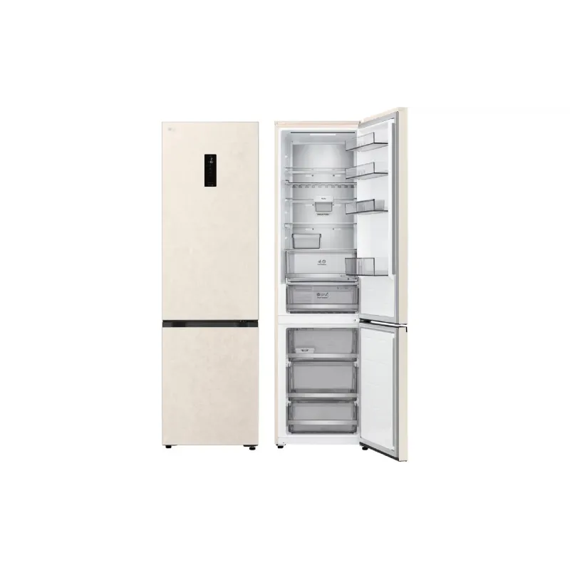 Fridge LG (GC-B509EEKM), 262/113 l, Beige