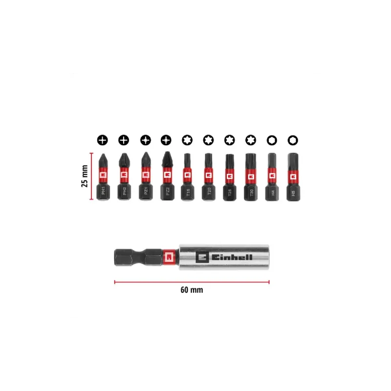 Set of impact bits Einhell (118673)