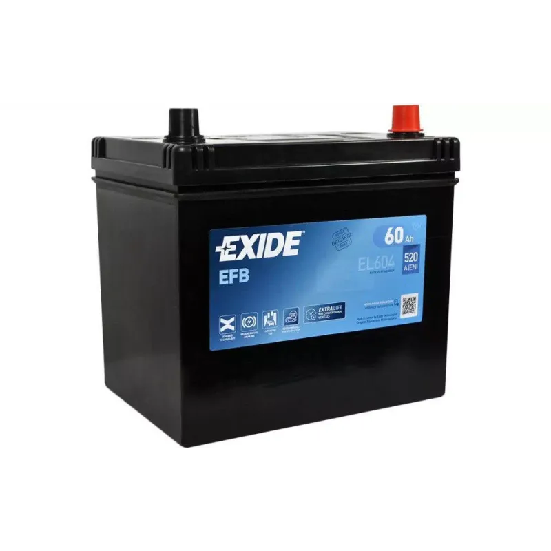 Akkumulátor Exide Start-Stop 12 V 60 A·h 510 A (EL604)