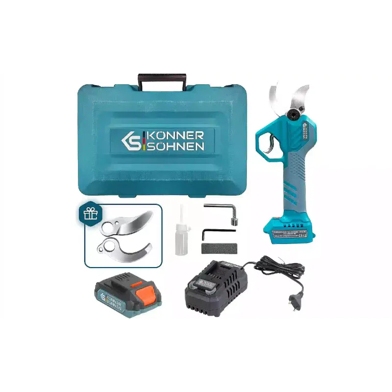 Секатор Konner&Sohnen (KS CPS20V-40 Case), акумуляторний