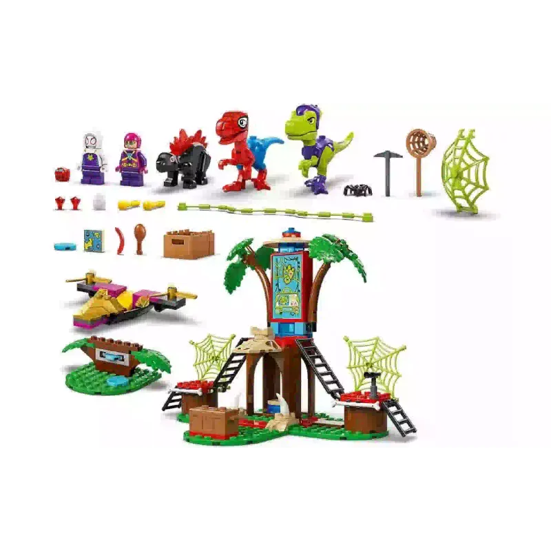 Construtor LEGO Spider-Man Spidey and His Amazing Friends Spidey and Gobby's Raptor Battle at Tree House HQ (11200)