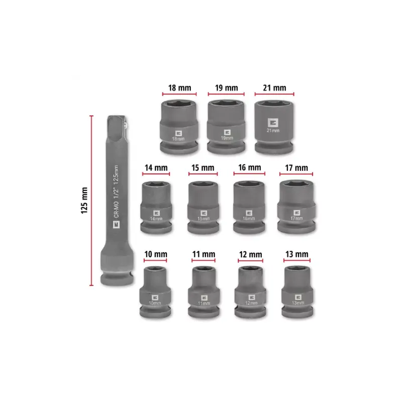 Set of socket heads Einhell (109283)