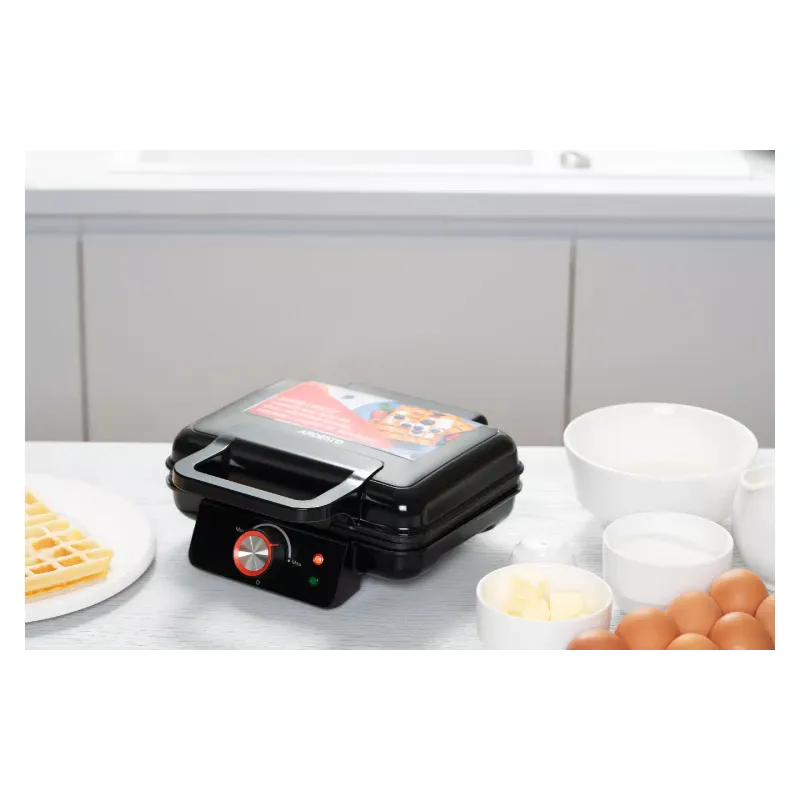 Вафельниця Ardesto (SM-L100LWAFFLE), 1200 Вт, пластік, Black