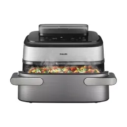 Multi-forno Philips Ovi Dual Steam Fry, Grey (NA565/02) Multi-forno Philips Ovi Dual Steam Fry, Grey (NA565/02)