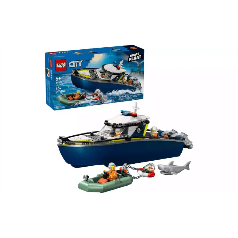 Construtor LEGO City Police Boat Chase (60456)