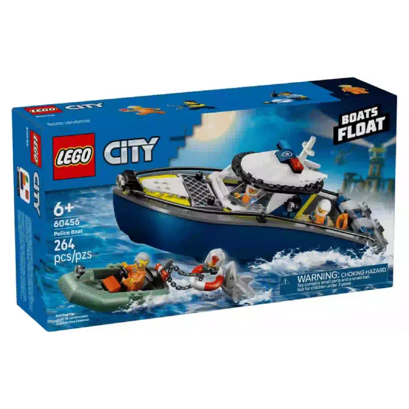 Construtor LEGO City Police Boat Chase (60456)