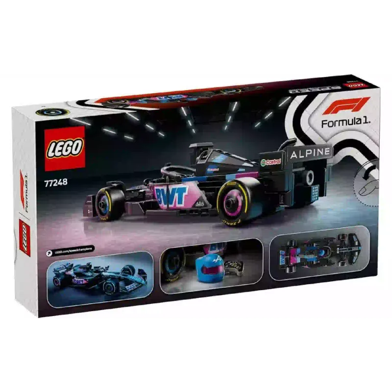Konstruktőr LEGO Speed Champions BWT Alpine F1 Team A524 Race Car (77248)