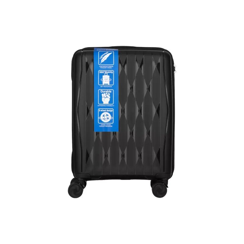 A set of suitcases 2E (2E-PP-M7979-SET3-BK), L+M+S, Black