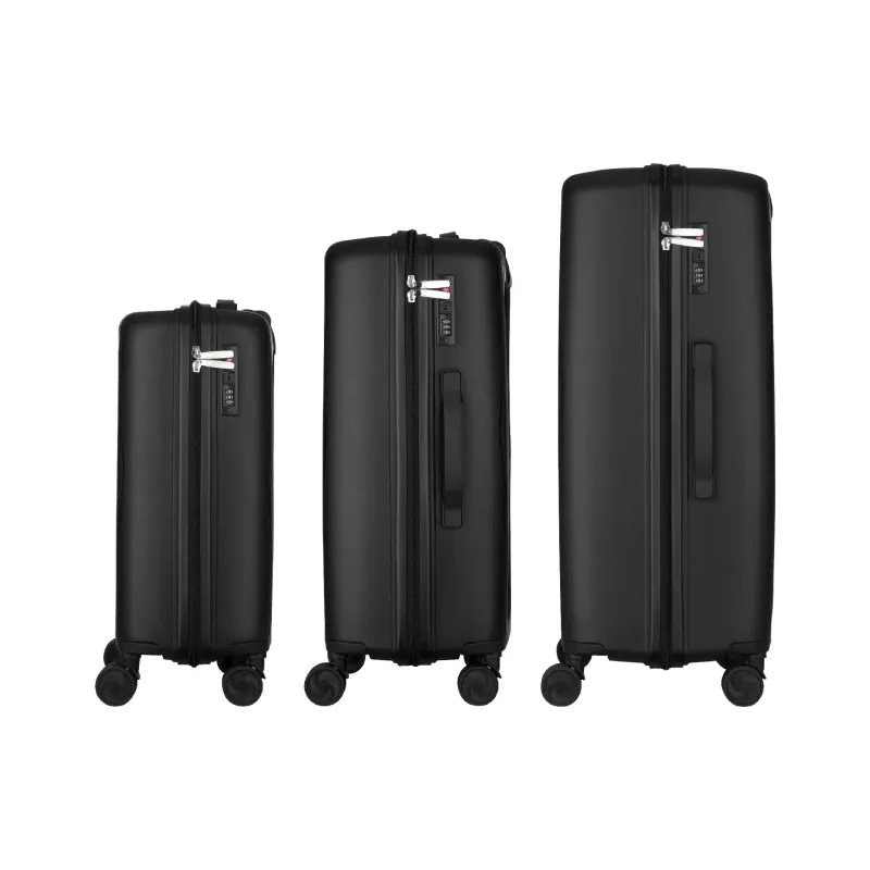 A set of suitcases 2E (2E-PP-M7979-SET3-BK), L+M+S, Black