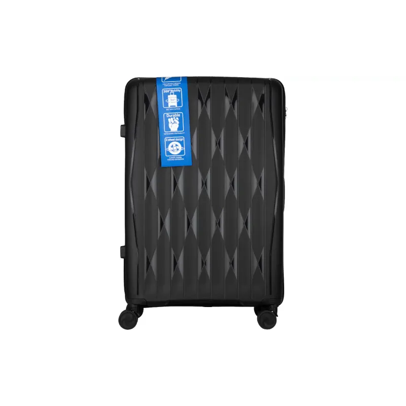 A set of suitcases 2E (2E-PP-M7979-SET3-BK), L+M+S, Black