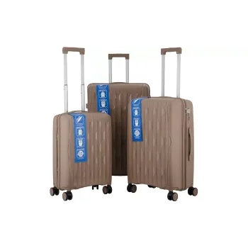 Набор чемоданов 2E, L+M+S, полипропилен, 3 шт (2E-PP-M7979-SET3-KH)