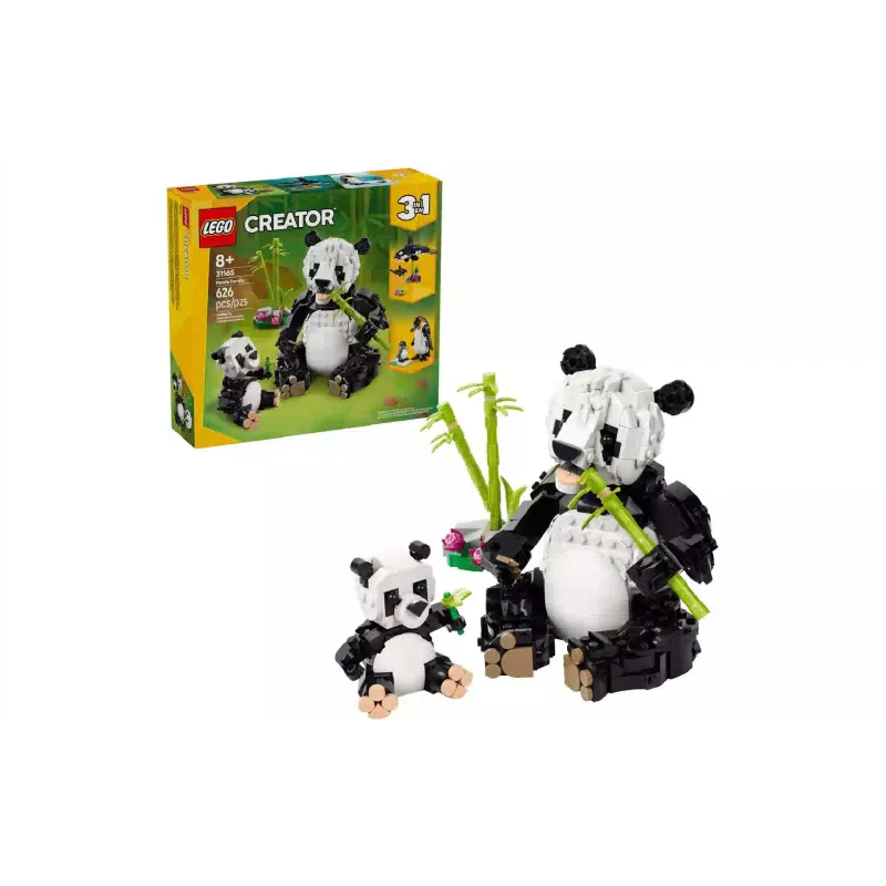 Konstruktor LEGO Creator 3-in-1 Wild Animals: Panda Family (31165)