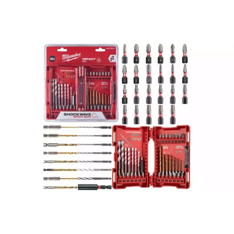 Conjunto de brocas e brocas Milwaukee (4932479853)