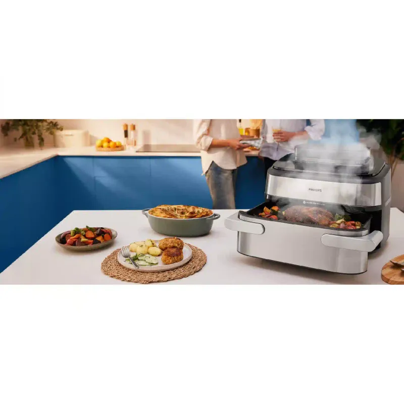 Мултифурна Philips Ovi Dual Steam Fry, Grey (NA565/02)