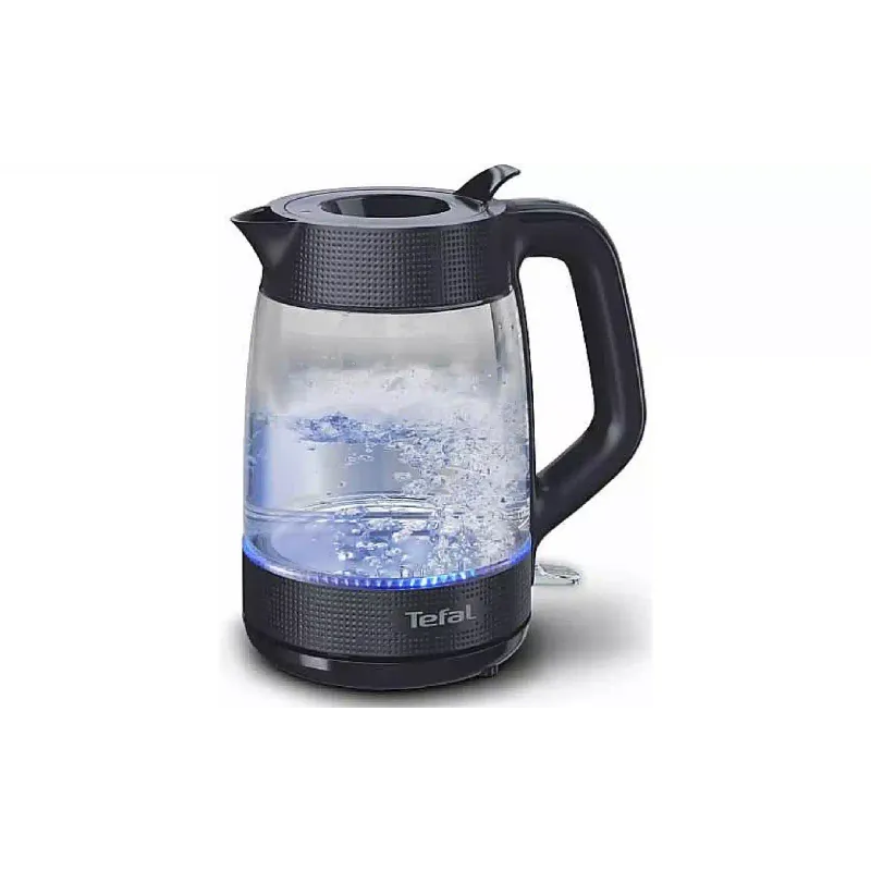 غلاية كهربائية Tefal Morning Glass Kettle, Black (KO2G08E0)