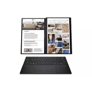 Ноутбук Asus Zenbook Duo 14" FHD 32Gb/1Tb/U9-285H/UMA/W11 Grey UX8406CA-QL046W (90NB14X1-M001N0)