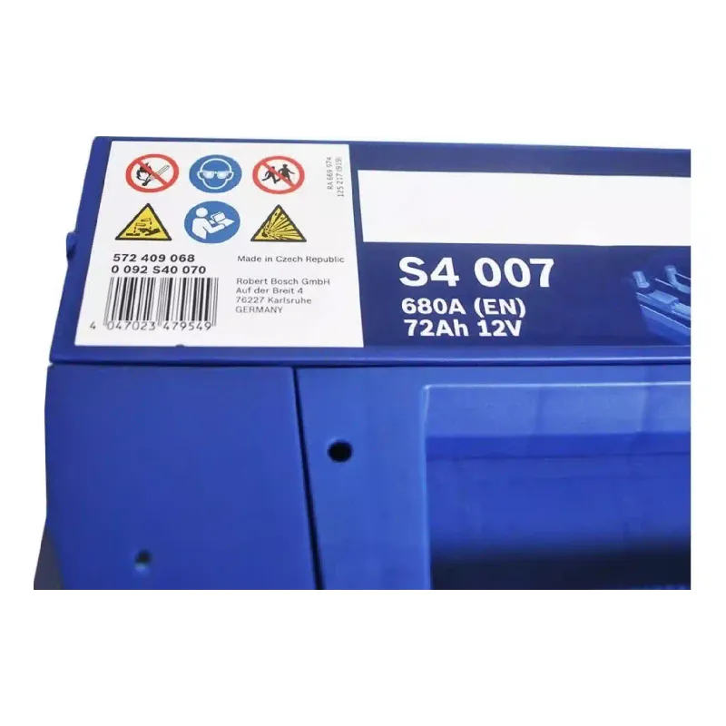 بطارية Bosch S4 12 V 72 A·h 680 A (0092S40070)