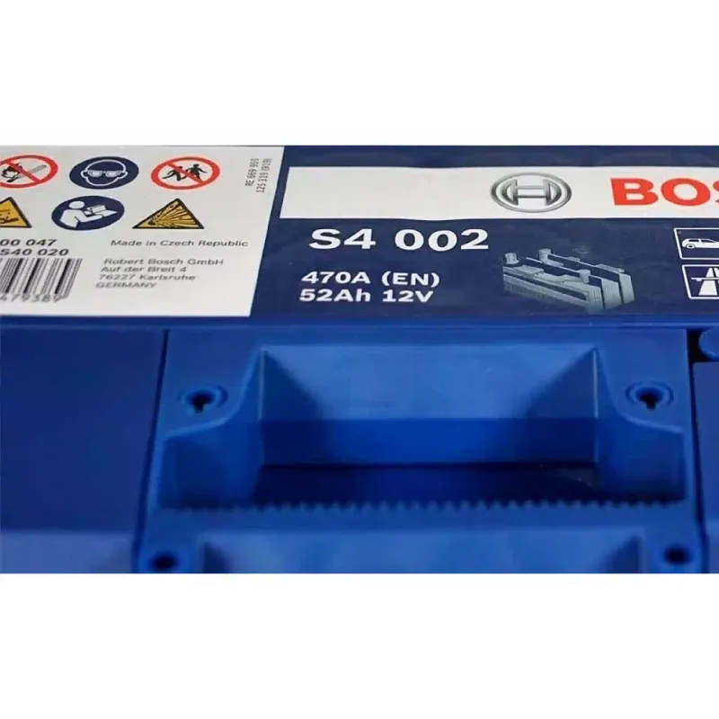 Battery Bosch S4 12 V 52 A·h 470 A (0092S40020)