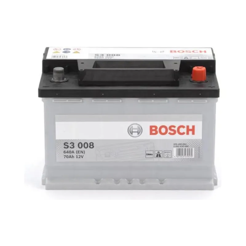 Аккумулятор Bosch S3 12 В 70 А·ч 640 А, R+ (0092S30080)