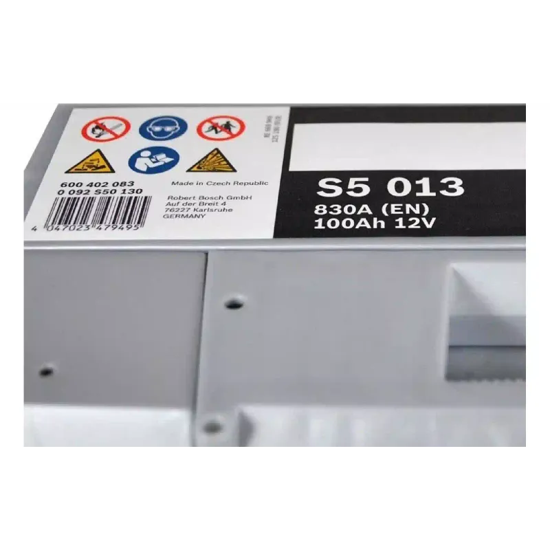 Аккумулятор Bosch S4 12 В 100 А·ч 830 А, R+ (0092S50130)