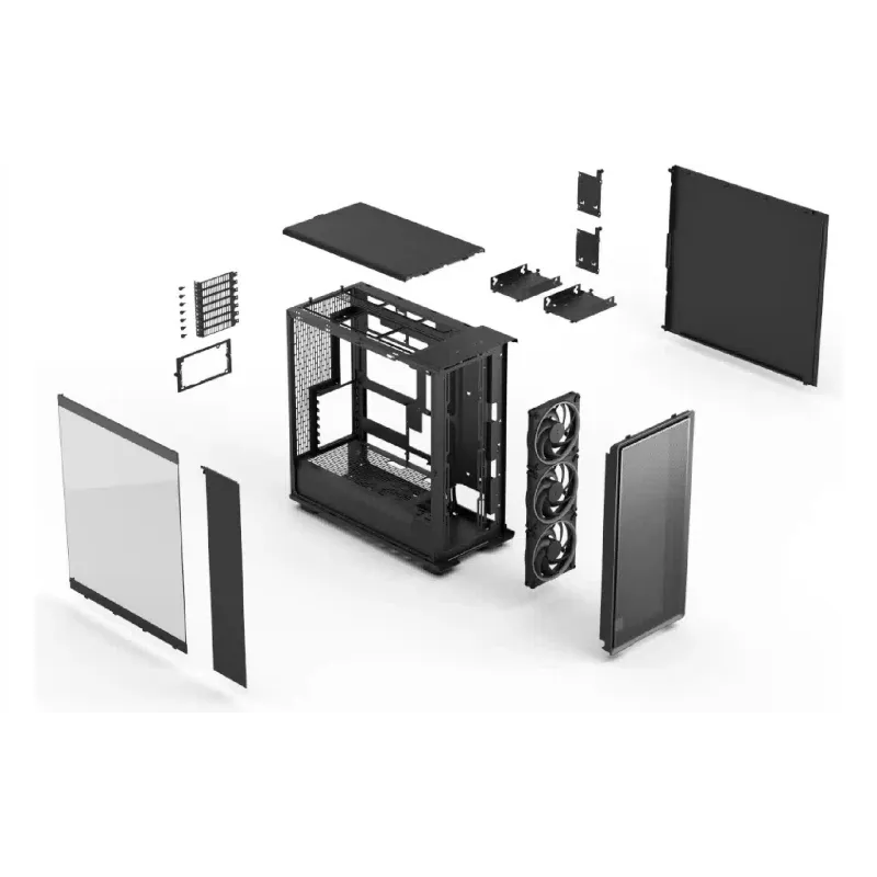 حالة الكمبيوتر Fractal Design Epoch XL, Black (FD-C-EPO1X-04)