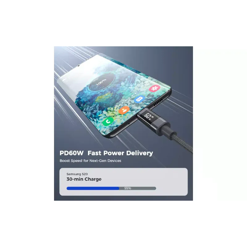 كابل Choetech, Grey (XCC-1068-GY)