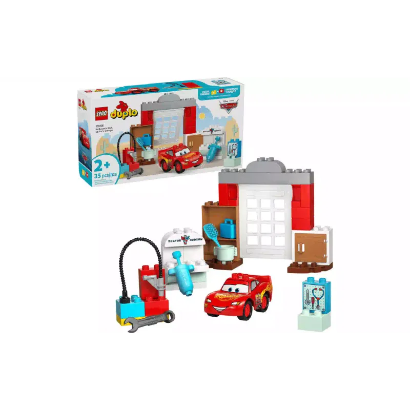 Constructor LEGO Duplo Disney McQueen's Visit to Doc's Garage (10456)