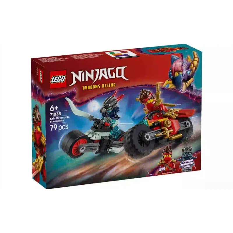 Construtor LEGO NINJAGO Kai's Motorcycle Speed Race (71838)