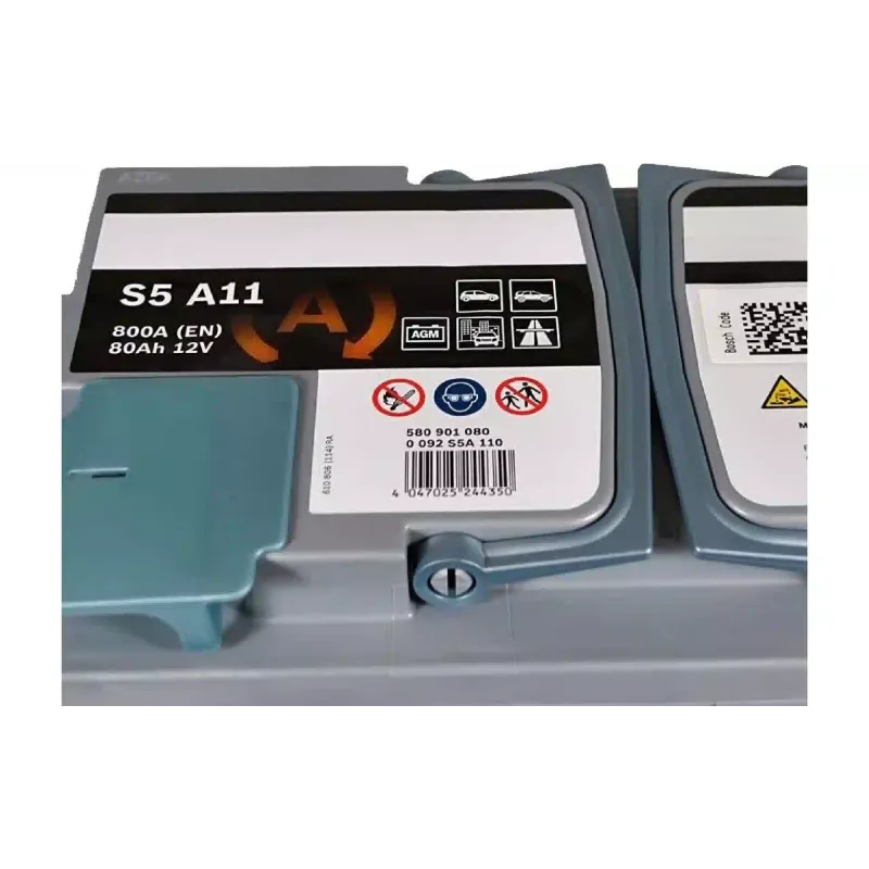 Bateria Bosch S5 AGM 12 V 80 A·h 800 A (0092S5A110)