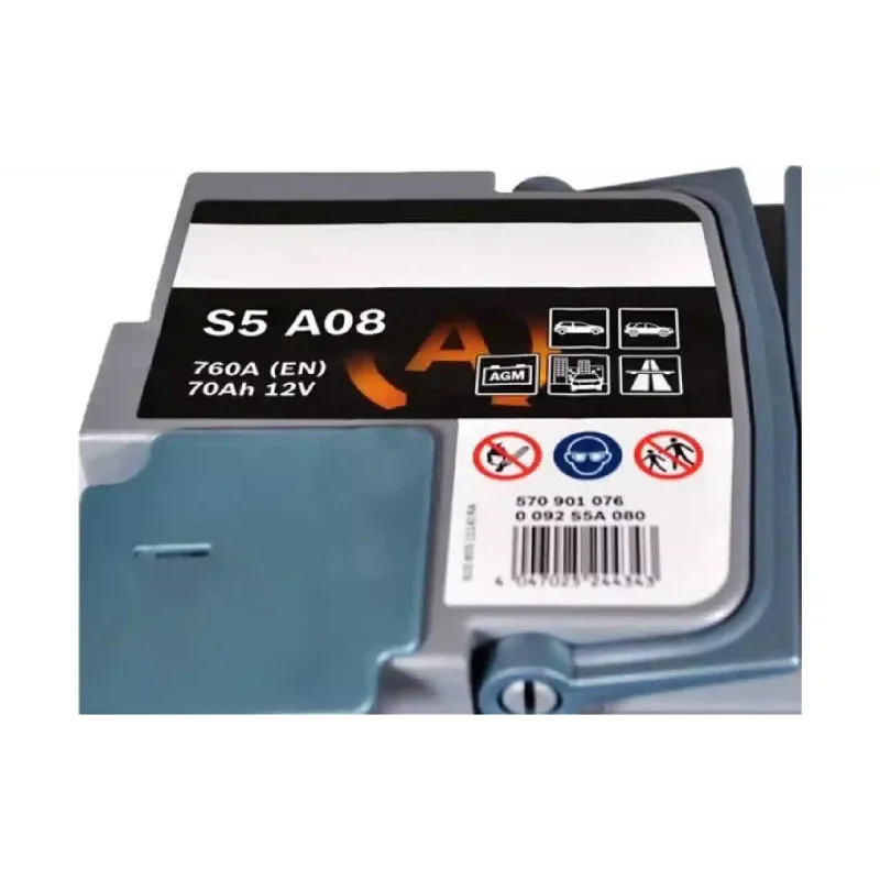 Bateria Bosch S5 AGM 12 V 70 A·h 760 A (0092S5A080)