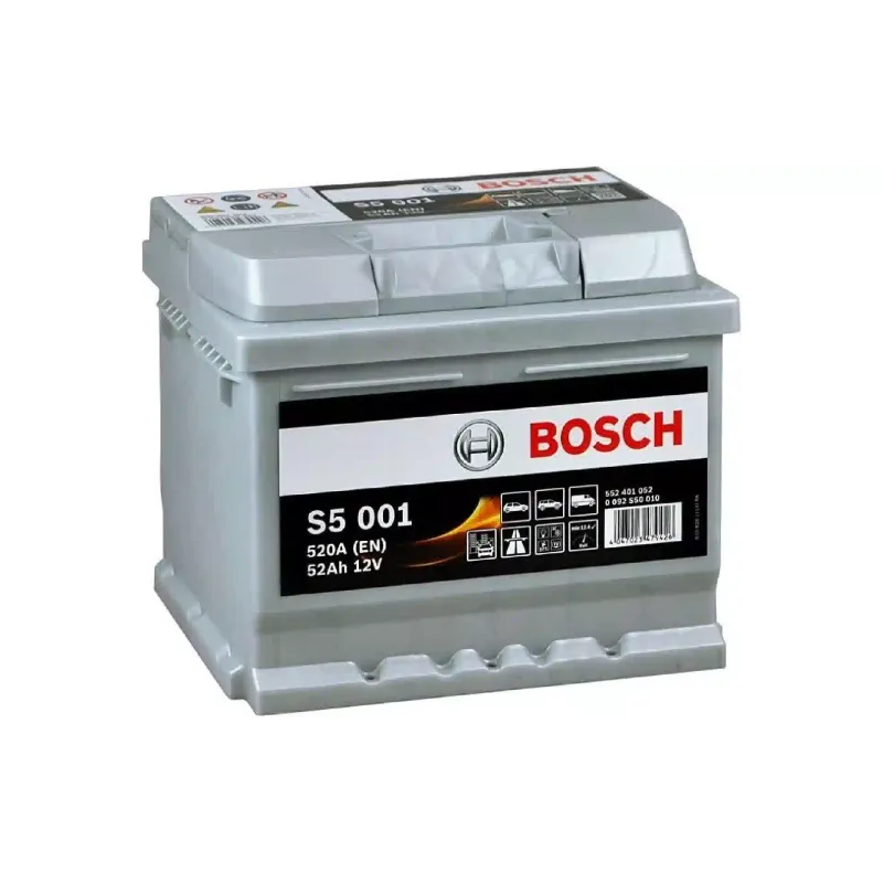 بطارية Bosch S5 12 V 52 A·h 520 A (0092S50010)
