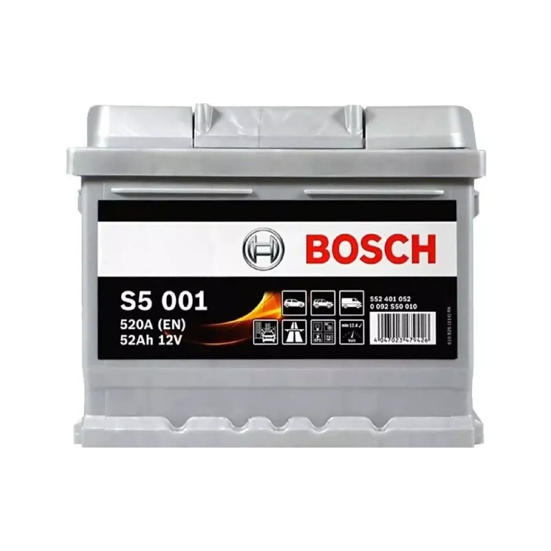 بطارية Bosch S5 12 V 52 A·h 520 A (0092S50010)